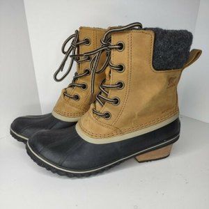 Sorel Slimpack II Lace Winter Boots Waterproof  NL2348-286 Women's Size 8.5 F5